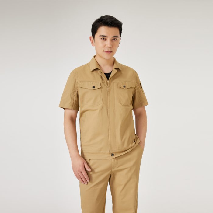 【AD2208-2】夏用作業服｜アースイエロー単色・超高耐久×快適性・月間32,000着突破の実力派モデル - 画像 (2)